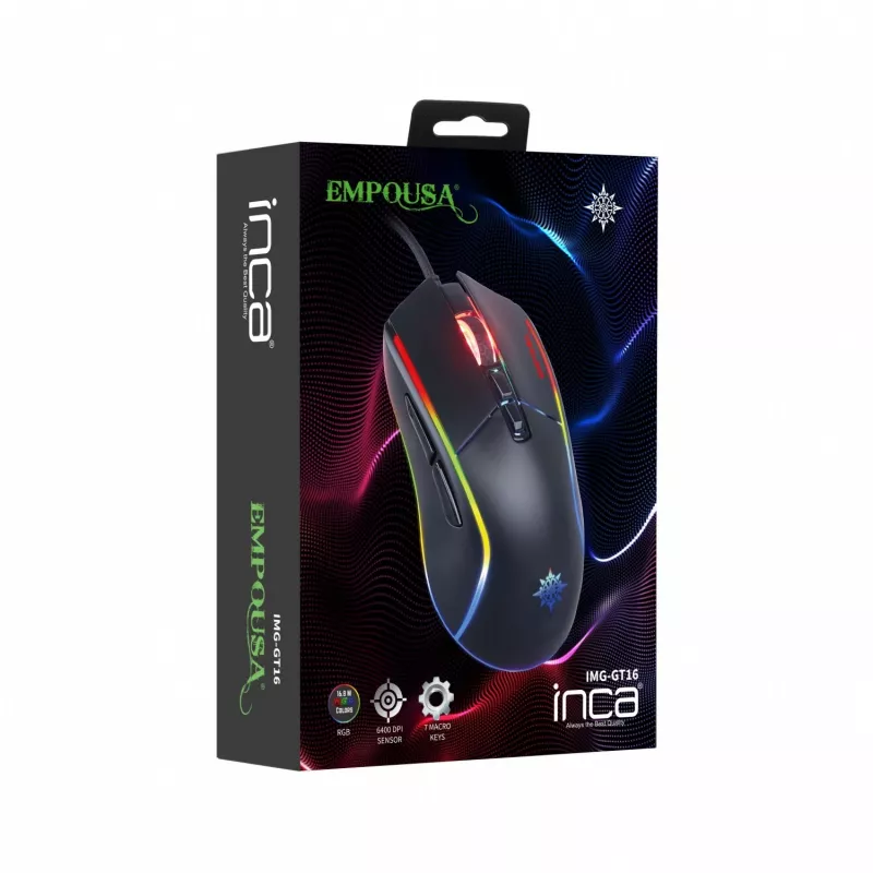 Cian Technology GmbH Cian INCA RGB MAKRA KLUCZOWE PROFESJONALNA MYSZ DO GIER