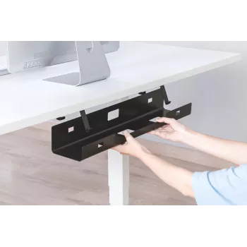 Digitus DA-90450 Kabelmanagement-Wanne 600x135x108mm Czarny Stal 1
