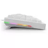 Klawiatura Sharkoon SGK25 75% QWERTZ USB przewodowa RGB LED biała