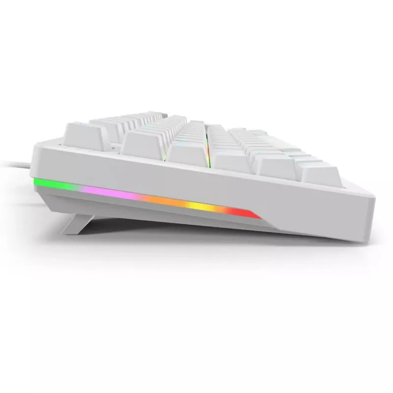 Klawiatura Sharkoon SGK25 75% QWERTZ USB przewodowa RGB LED biała