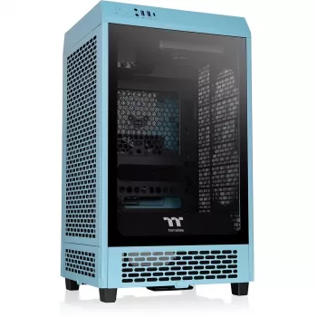 Thermaltake The Tower 200 turkusowy Tempered Glass