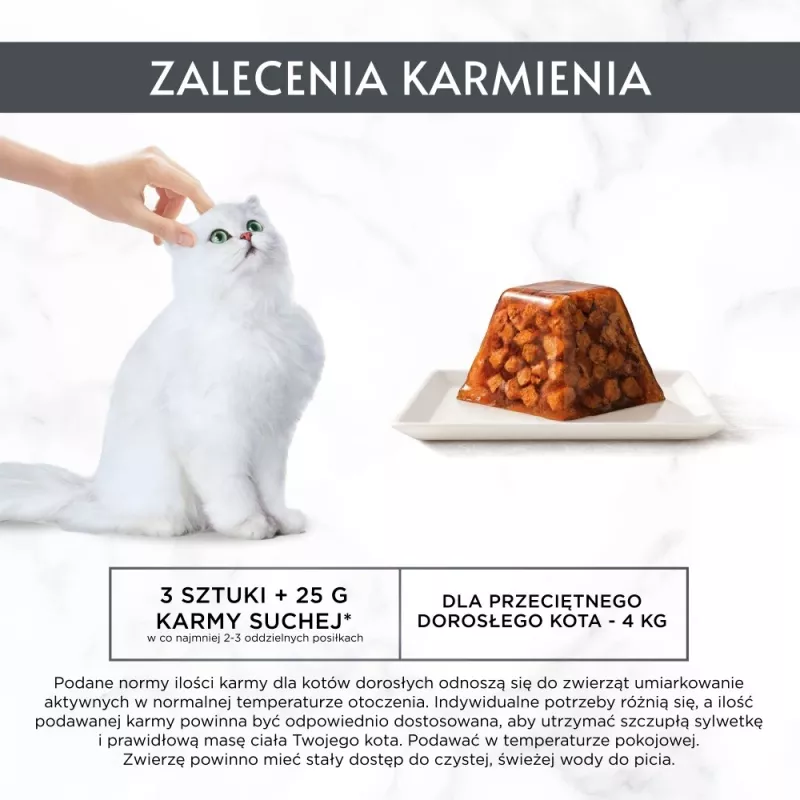 Mokra karma dla kota Purina Nestlé Gourmet Revelations Kawałki w galarecie z kurczakiem 2 x 57 g, dorosłe, białko 9%, wilgotność 83%