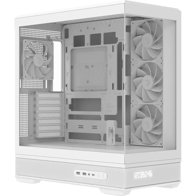 Obudowa komputerowa AeroCool Geh Midi P500B-Digi biały