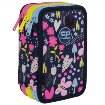 Trzypiętrowy piórnik z wyposażeniem CoolPack Jumper 3 IN THE GARDEN