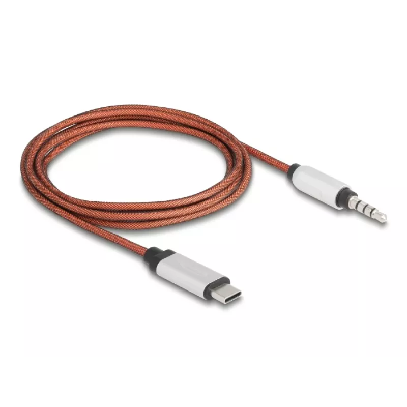 Kabel USB DeLOCK 81288 Pomarańczowy Srebrny