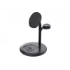 Ładowarka Green Cell MSST-GC-3IN1-B do urządzeń mobilnych, słuchawek, zestawu słuchawkowego, smartfona, smartwatcha, czarna, ładowanie bezprzewodowe, automatyczne