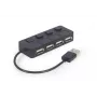 Koncentrator interfejsu USB 2.0 Gembird UHB-U2P4-05 z 4 portami USB