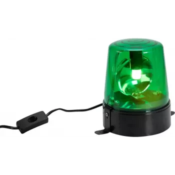 Lampka policyjna LED EUROLITE DE-1 zielona model 50603031 — jednokolorowa zielona lampa ostrzegawcza
