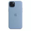Etui silikonowe Apple iPhone 15 Plus z MagSafe - Zimowy błękit