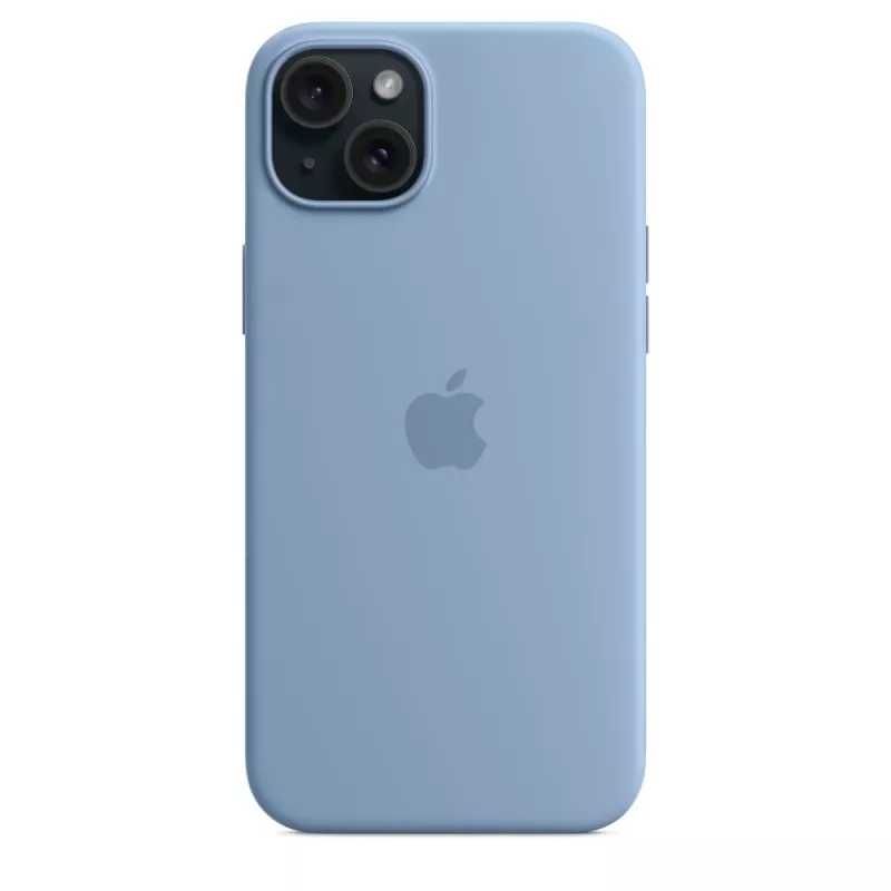 Etui silikonowe Apple iPhone 15 Plus z MagSafe - Zimowy błękit