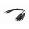 Rozdzielacz audio 3.5mm/10cm biały CCA-415-0.1M GEMBIRD