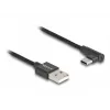 Kabel DeLOCK USB 2.0 Typ-A męski na USB Typ-C męski kątowy 0,5 m czarny