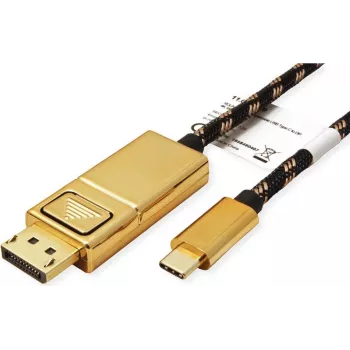 ROLINE 11.04.5849 Adapter graficzny USB 4096 x 2560 pikseli Czarny - Złoty (11.04.5849)