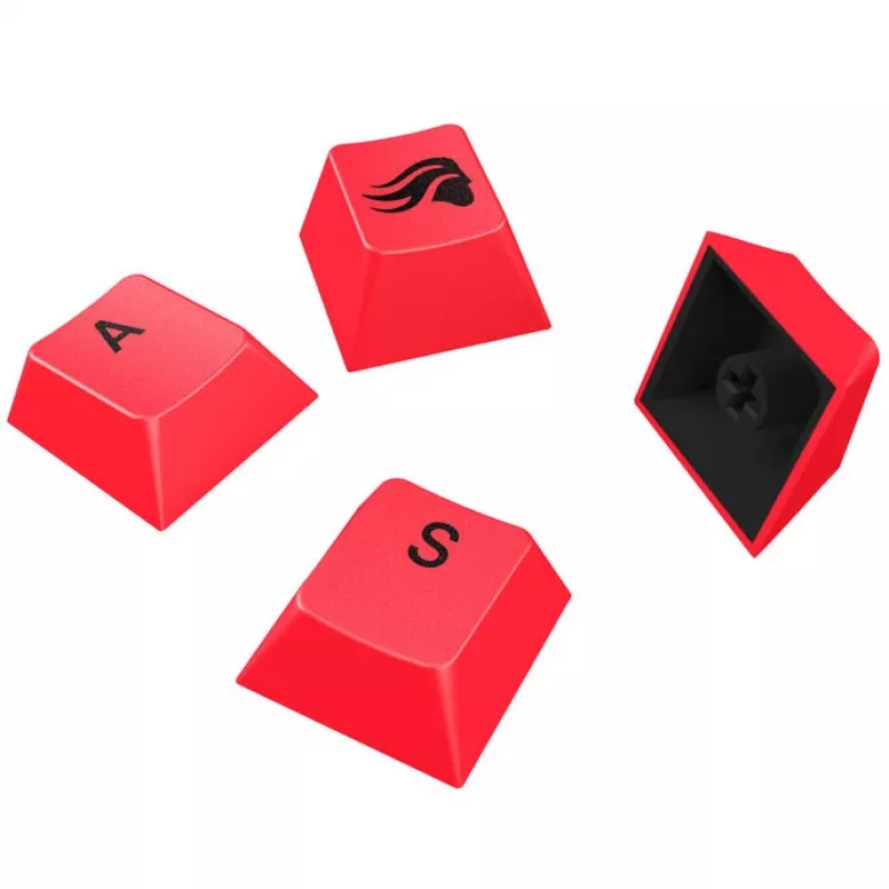 Keycaps GLORIOUS GPBT Basics — PBT, układ US ANSI, czerwone akcenty