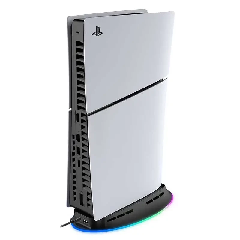 Stacja chłodząca SUBSONIC SA5656 do PS5 i PS5 cienki z diodami LED, wielowentylatorowym chłodzeniem, zasilana przez USB