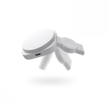 ZENS 2-IN-1 MAGSAFE + WATCH TRAVEL CHARGER Biały