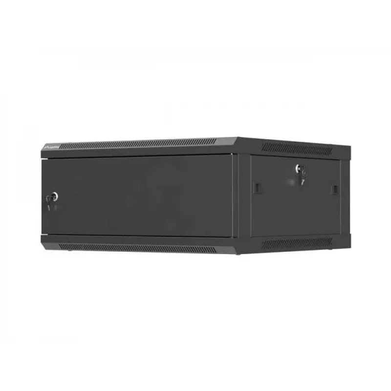 Naścienna szafa sieciowa 19 cali LANBERG 4U 600×600 mm, czarna