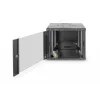DIGITUS Professional Unique DN-19 09U-6/6-SW - szafa - szafa sieciowa - do montażu ściennego - czarny, RAL 9005 - 9U - 48,3 cm (19) (DN-19 09U-6/6-SW)