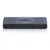 Przełącznik KVM DIGITUS USB-C 3.0 HDMI 2-portowy 4K60Hz, USB-C/USB-A, aluminium, 135×60×30 mm