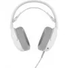 Zestaw słuchawkowy QPAD GAMIAC HS71 przewodowy, na głowę, USB Typ-C, wokółuszne, 20–20000 Hz, kabel 2,2 m, biały