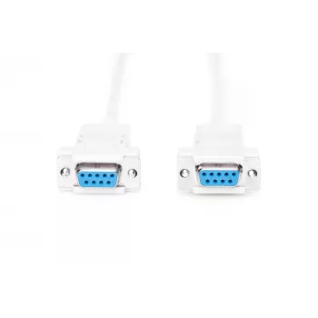 Kabel połączeniowy Assmann Zero-Modem. D-Sub9 F/F. 3,0 m. wtyki zatrzaskowe. be (AK-610100-030-E)