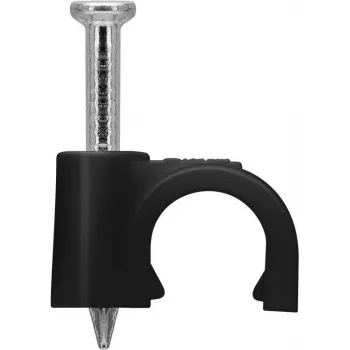 Goobay Cable Clip 6 mm, czarny (64679)