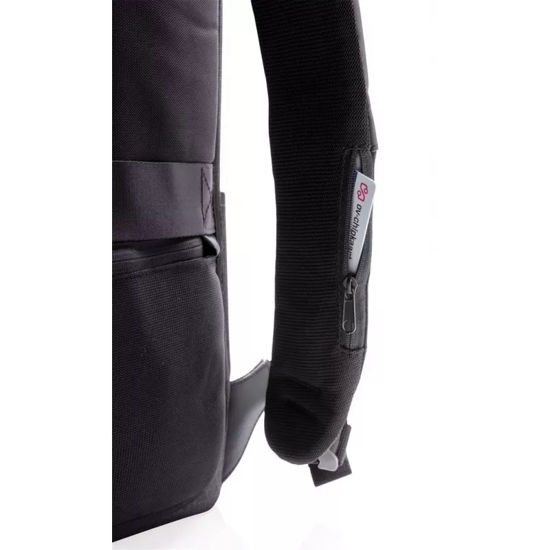 Plecak XDDESIGN Urban Lite Czarny — 21 l (z możliwością rozszerzenia do 27 l), przegroda na laptopa 15,6 cala, hydrofobowy, pasek do wózka