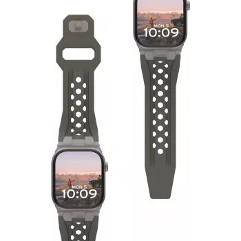 Urban Armor Gear UAG Monarch Strap | Apple Watch Ultra/42/44/45/46mm | olive/titan | (194158117236)