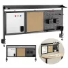 Przegroda biurkowa ergo office ER-300 B, szerokość 1250 mm, maks. obciążenie 10 kg