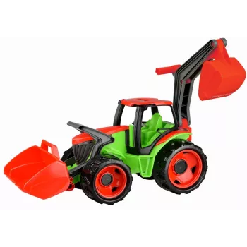 Lena GIGA TRUCKS Traktor z przednim ładowaczem, Traktor, 3 yr(s), Tworzywo sztuczne, Niebieski, Szary, Biały