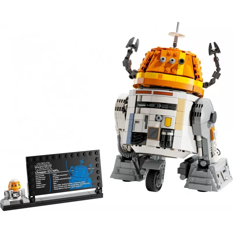 Zestaw konstrukcyjny LEGO Star Wars Chopper C1-10P Astromech Droid model 75416, 1039 elementów, wiek 10+, wysokość 220 mm