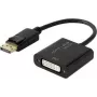 Adapter wideo Renkforce 1433016 — DisplayPort (źródło) na DVI‑I (wyjście), obsługa do 4K
