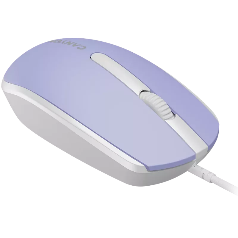 Mysz CANYON M-10 przewodowa lawendowa