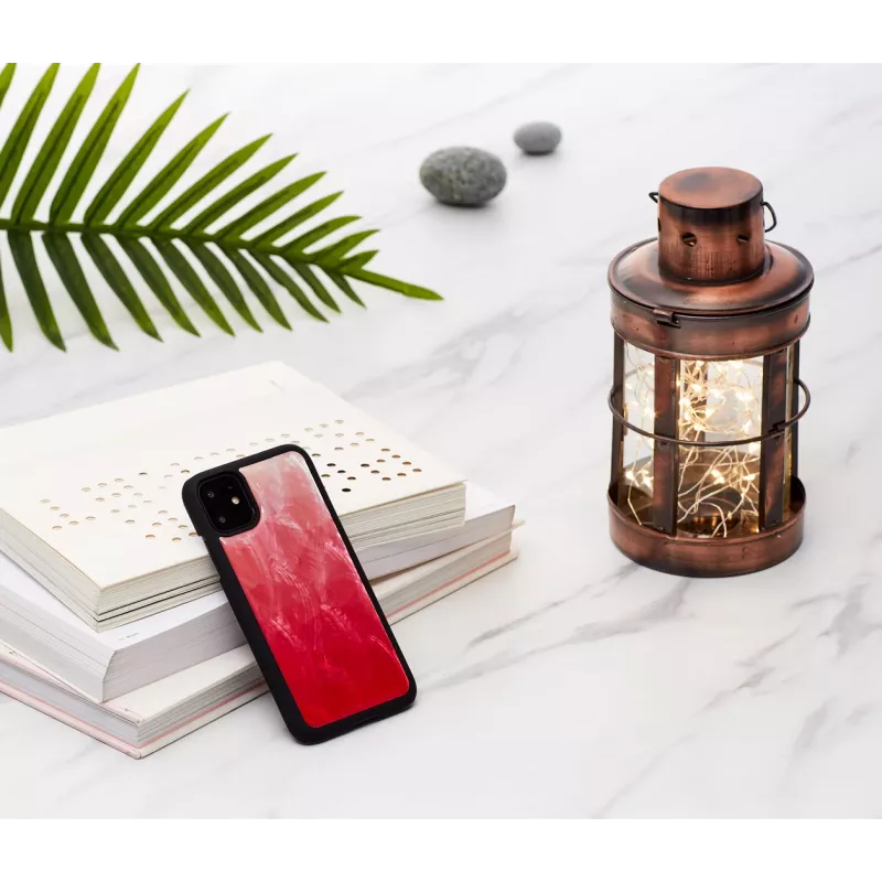 Etui na smartfona iKins do iPhone 11 — Pink Lake z czarnymi akcentami