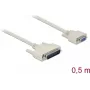 Kabel szeregowy DELOCK 86909, D-Sub 25 pin do D-Sub 9 pin, beżowy, 0,5 m