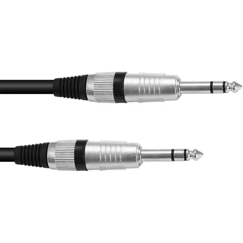 Kabel stereo jack 6,3 mm (1/4 cala) Omnitronic 3021165K, długość 6 m