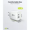 USB-C Dual-Fast Charger, PD, GaN, 65 Watt (biały, 1x USB-C, 1x USB-A, Power Delivery)