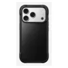 Pokrowiec na telefon Nomad Rugged Leather etui do Apple iPhone 17 Pro, skóra/TPU/PC/aluminium, pasuje do ekranów 16 cm (6,3 cala), czarny