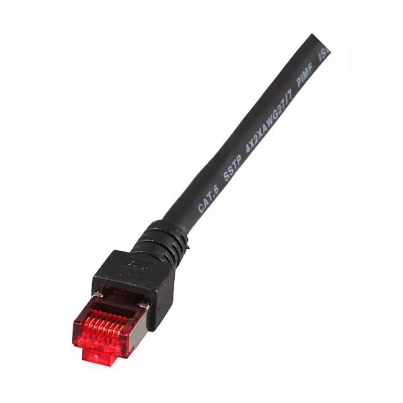 EFB-Elektronik RJ45 kabel krosowy Cat.6 S/FTP LSZH czarny 7,5 m Producent: EFB Elektronik (K5515.7,5)