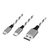 Kabel LogiLink CU0202 USB 2.0 1,2 m USB A USB C/Micro-USB A szary