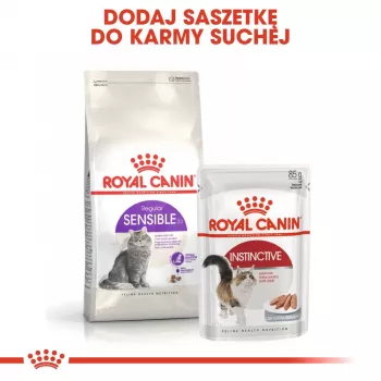 Sucha karma dla kota Royal Canin Sensible 33 Adult — 2 kg, białko 33%, tłuszcz 22%, wsparcie trawienia, smak drobiowy