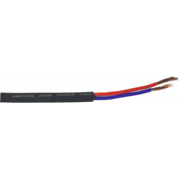 Kabel głośnikowy Omnitronic 3030021L 2x2,5 mm, 50 m, czarny