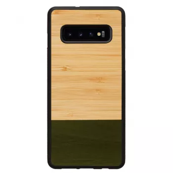 Etui na smartfona man and wood dla Samsung Galaxy S10 Plus — bambusowy las czarny