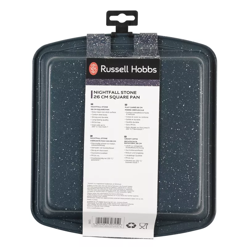 Kwadratowa patelnia Russell Hobbs RH00997EU73 26 cm z powłoką nieprzywierającą Stone