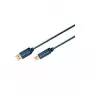 Kabel USB 2.0 A/B męski/męski 3 m niebieski ClickTronic (70097)
