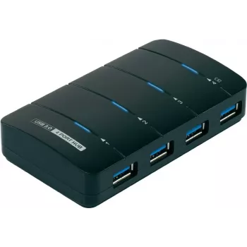 Renkforce 4-portowy hub USB 3.0, czarny