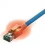 Easylan CS1OBADAD0020 kabel sieciowy RJ45, kabel krosowy CAT 6a S/FTP 2 m niebieski z LED 1 szt.