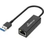 Adapter Ethernet USB-A MediaRange MRCS238 z portem RJ45, 10/100/1000 Mbps, 20 cm, czarny