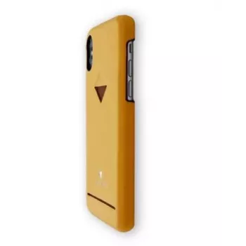 Tył obudowy telefonu VixFox do iPhone 7/8 Plus, musztardowo-żółty, twarda osłona ochronna