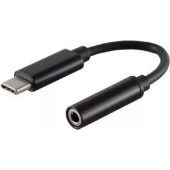 Kabel do telefonu komórkowego ShiverPeaks BS14-05021 Czarny 0,13 m USB C 3,5 mm